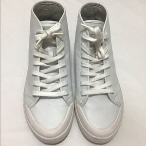 Rag & Bone White Leather Hightop Sneakers Size 41